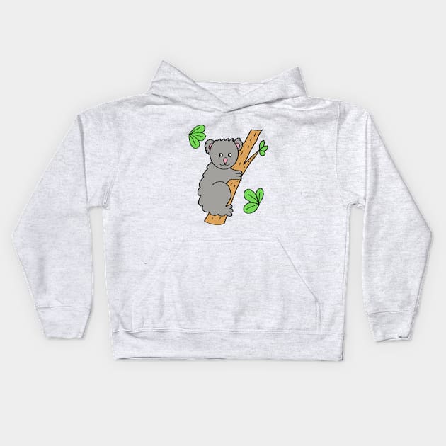 Friendly koala Kids Hoodie by ArtStyleAlice